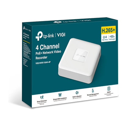 TP-Link Omada IPCam VIGI NVR1104H-4P Channel PoE Network