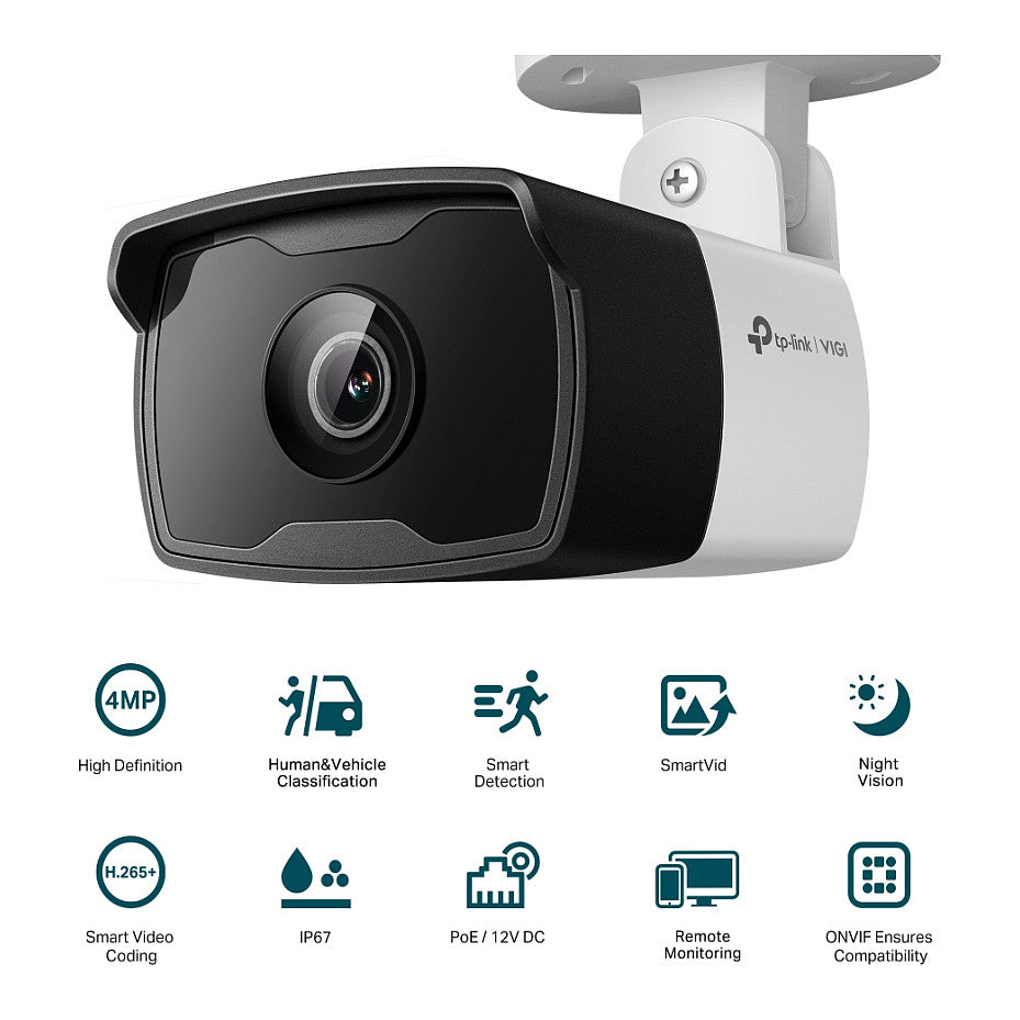 TP-Link Omada IPCam VIGI C340I(2.8mm) 4MP Outdoor Bullet