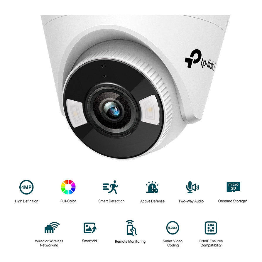 TP-LINK VIGI C440 (4mm) 4MP Full-Color Turret Network Camera