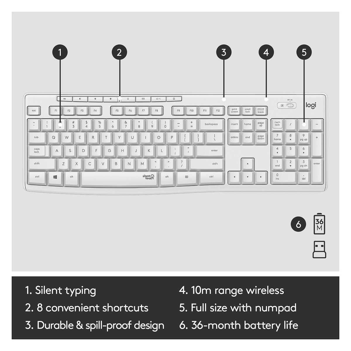 MK295 SILENT WIRELESS COMBO