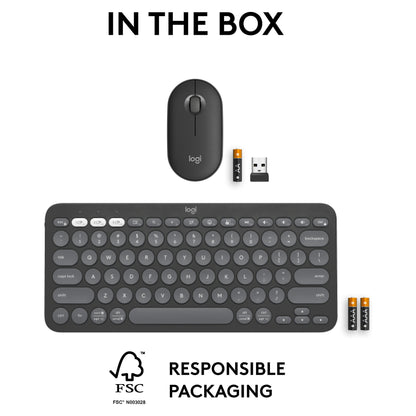 Logitech Pebble 2 Combo Tonal Graphite