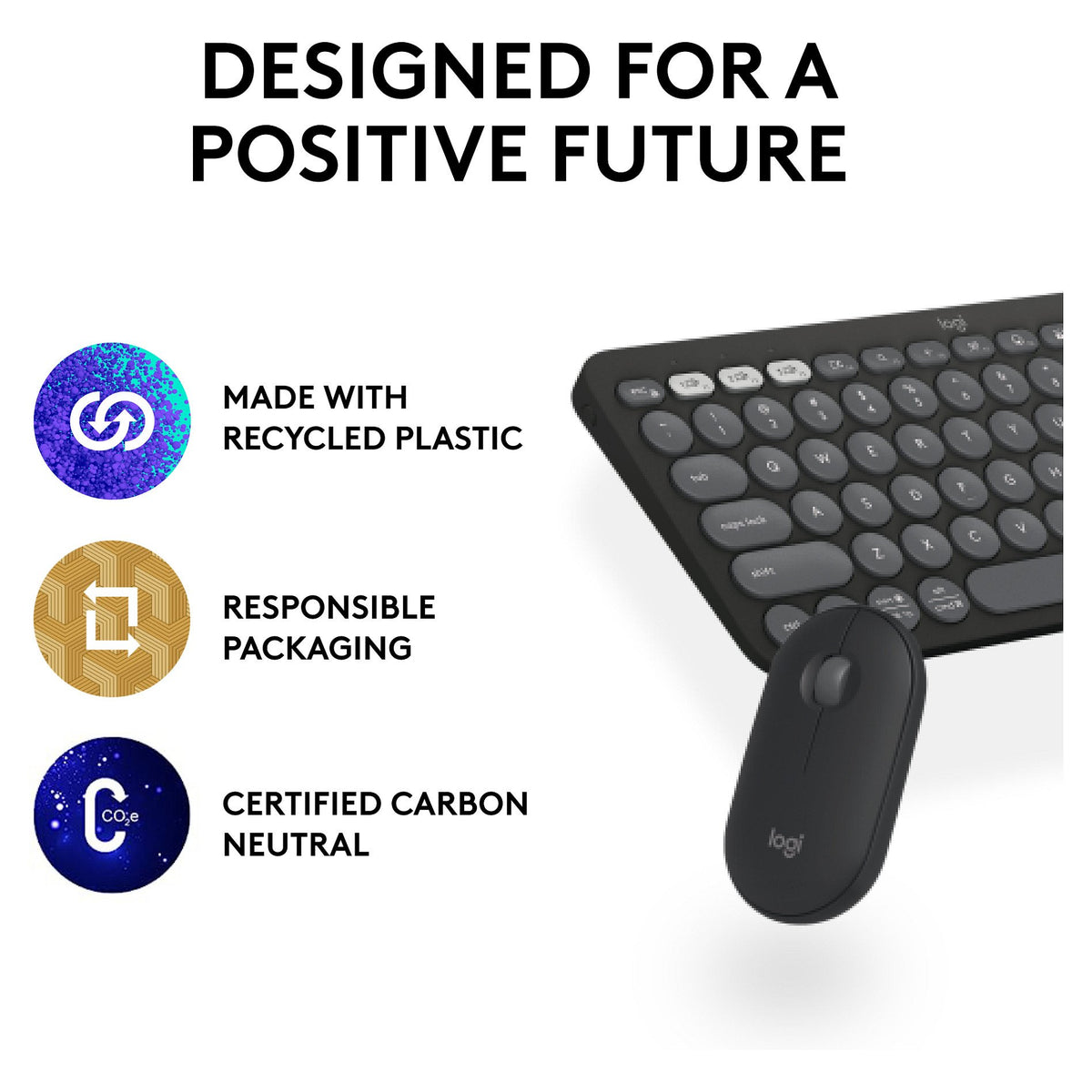 Logitech Pebble 2 Combo Tonal Graphite