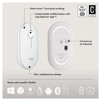 PEBBLE 2 COMBO TONAL WHITE US