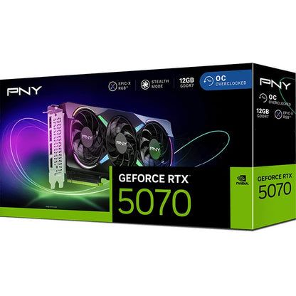 RTX 5070 12GB PNY VERTO ARGB OC Triple Fan GDDR7 3 Fan