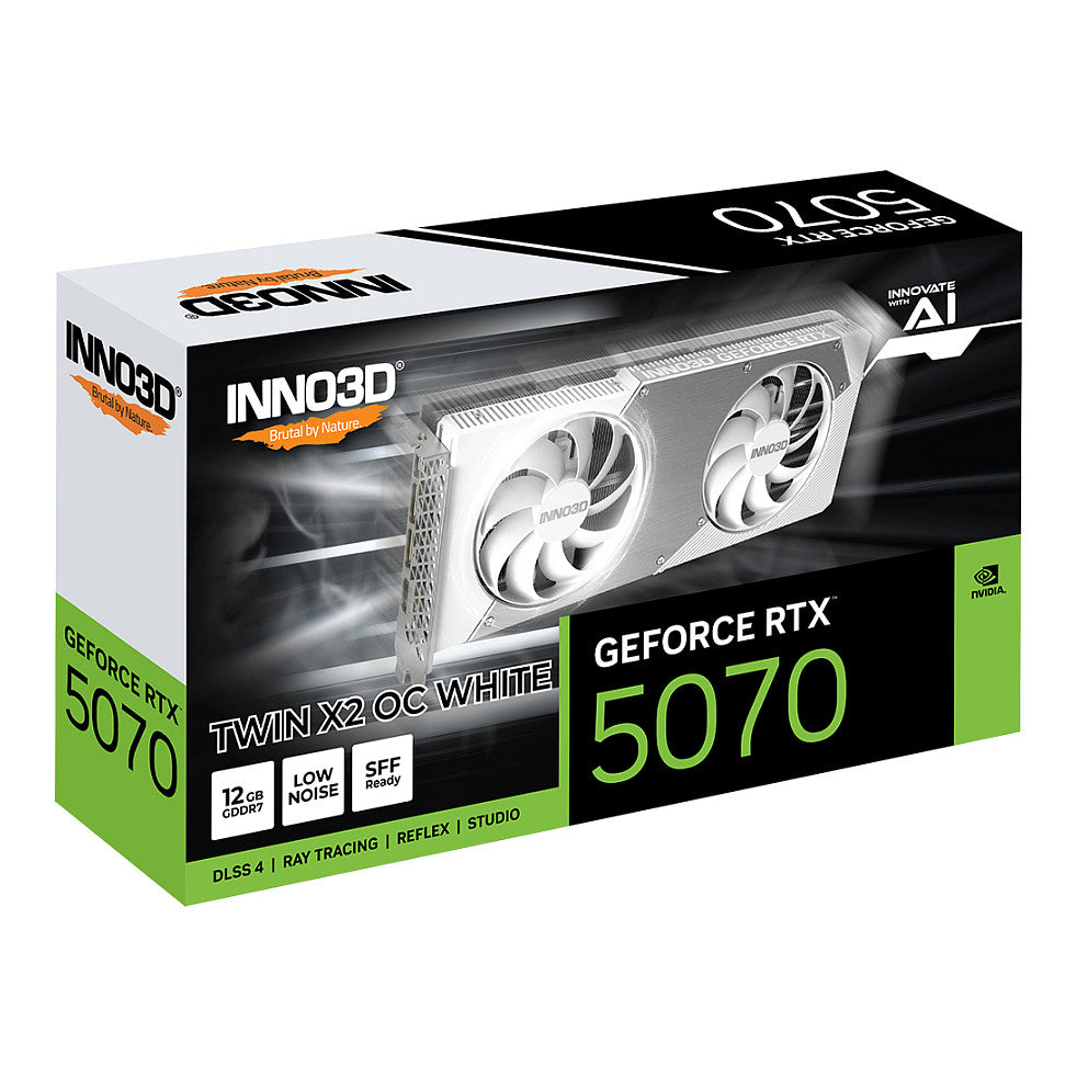 RTX 5070 12GB Inno3D TWIN X2 OC WHITE  GDDR7 3 Fan