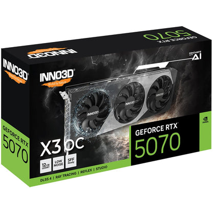 RTX 5070 12 GB Inno 3D X3 OC GDDR7 3 Fan