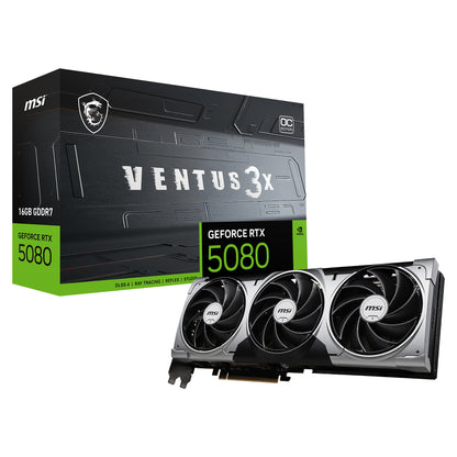 RTX 5080 16GB MSI Ventus 3X OC 16GB GDDR7 3 Fan