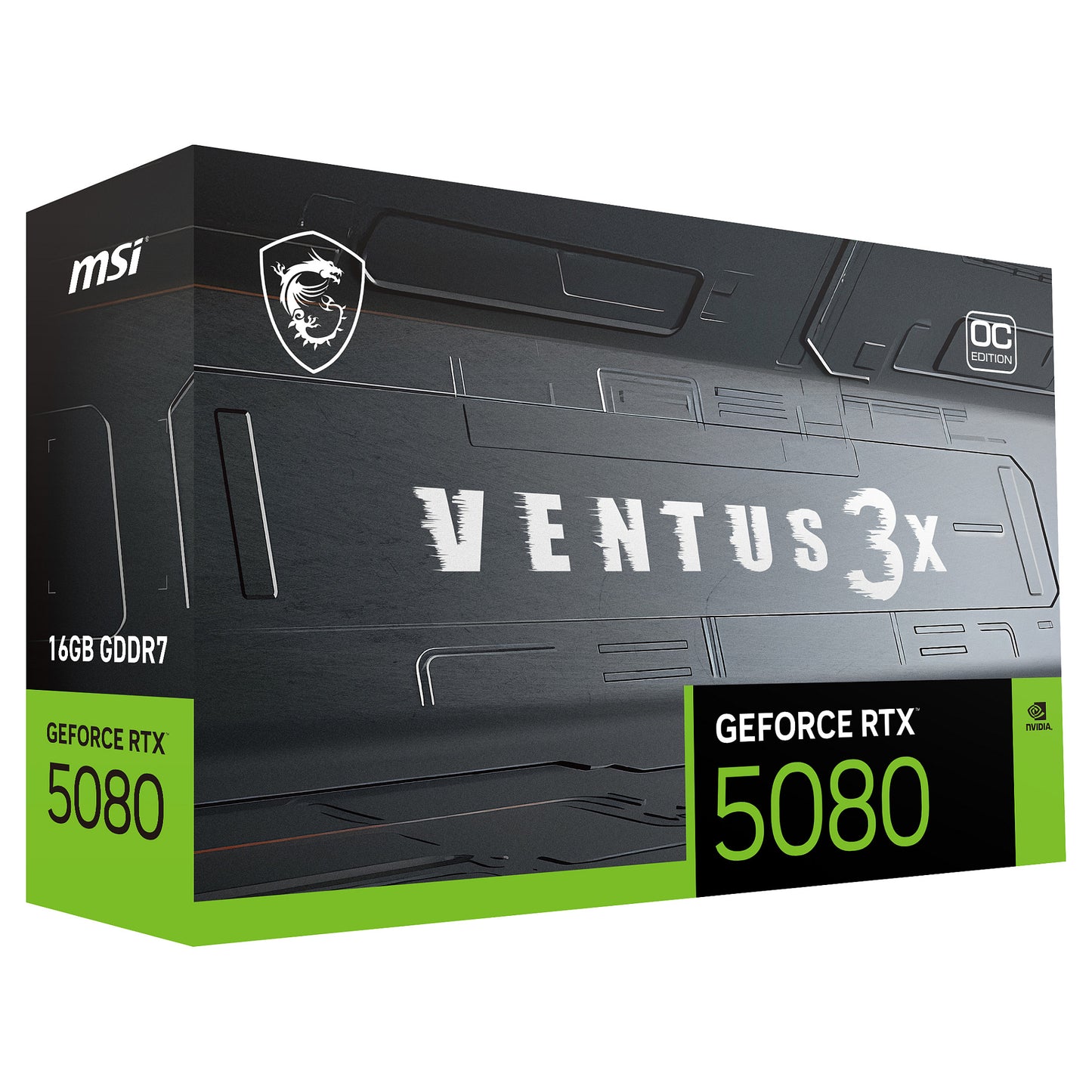 RTX 5080 16GB MSI Ventus 3X OC 16GB GDDR7 3 Fan