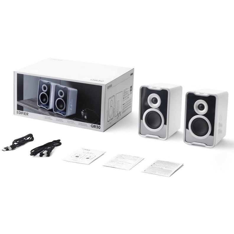 Edifier QR30 Desktoplautsprecher weiss Bluetooth.RGB retail