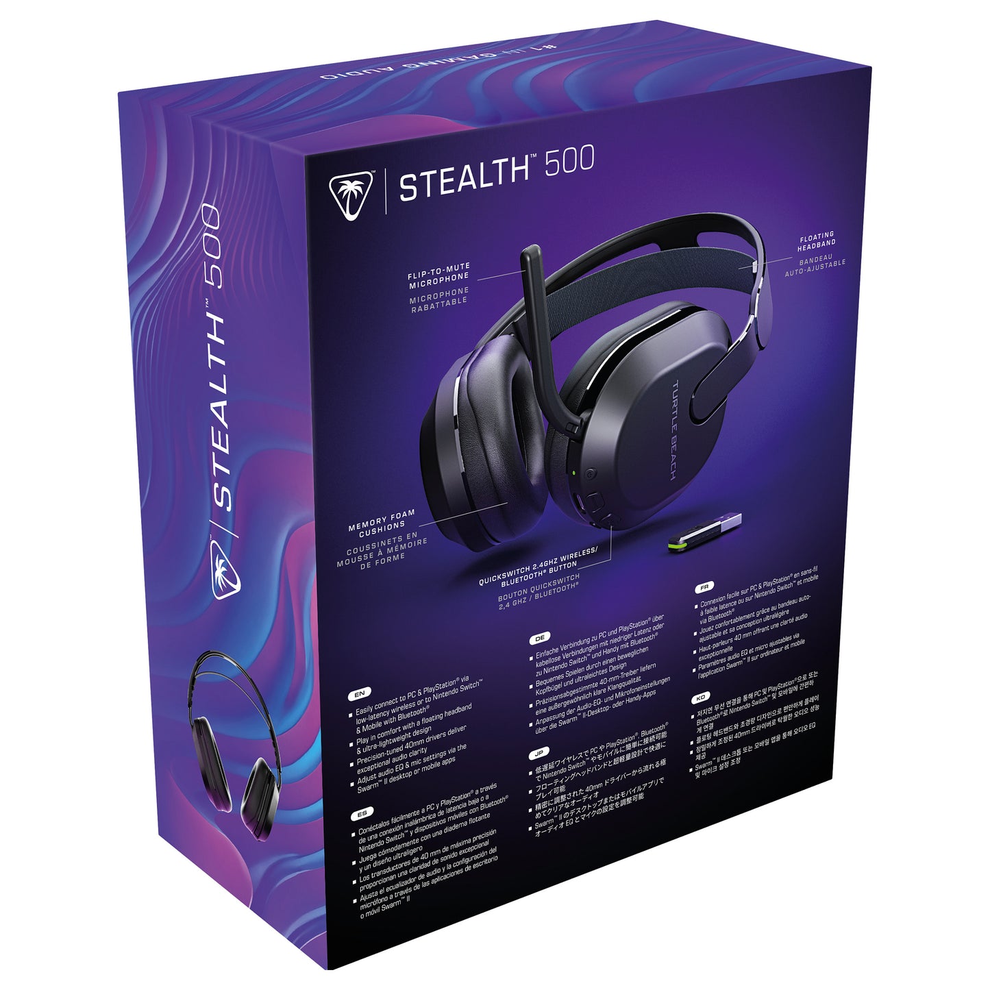 Turtle Beach Stealth 500 PC Over-Ear Stereo Headset. Schwarz