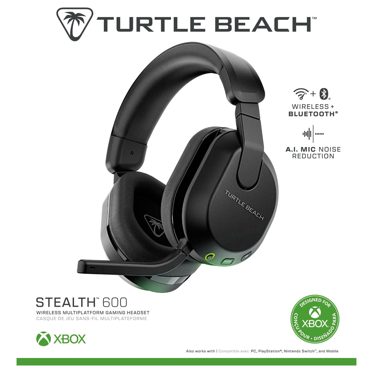 Turtle Beach Stealth 600 GEN3 XB Over-Ear Stereo Headset. Schwarz