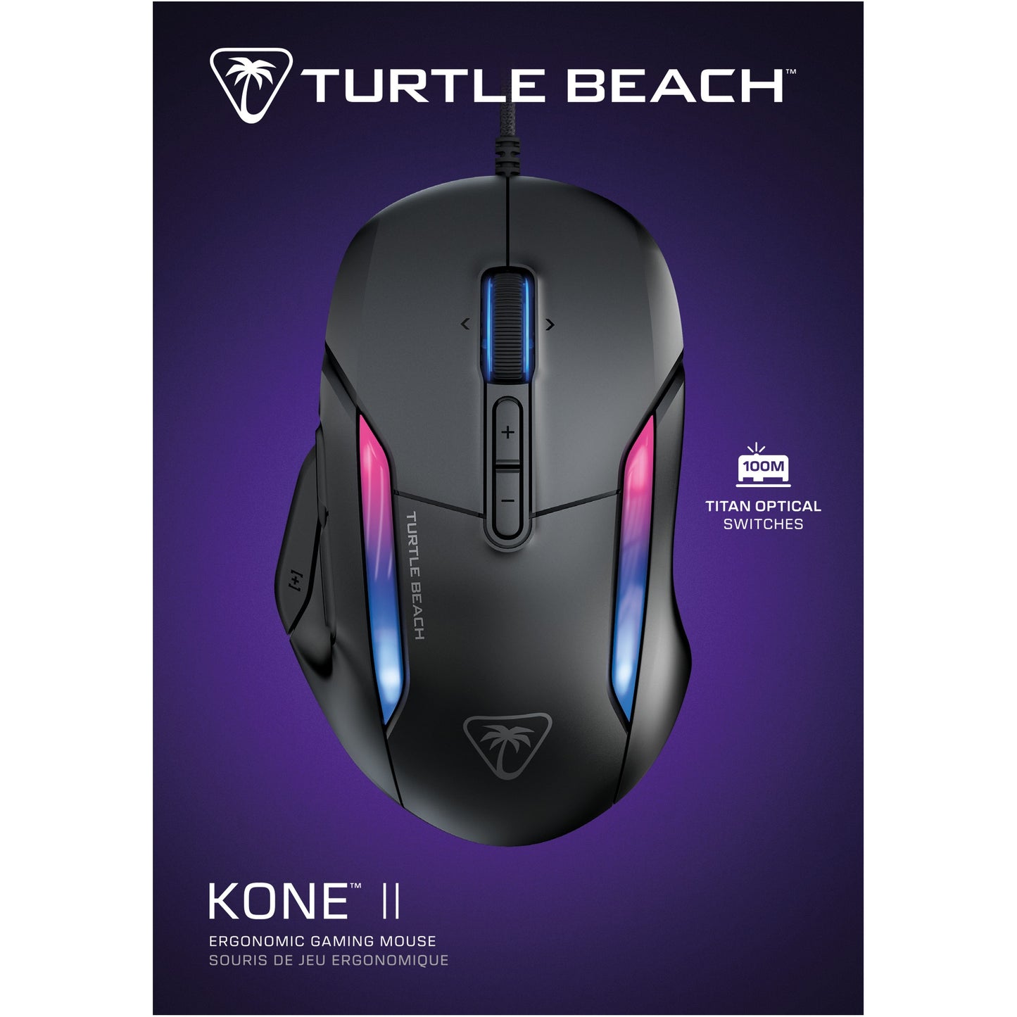 Turtle Beach Kone II Gaming-Maus. schwarz