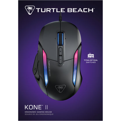 Turtle Beach Kone II Gaming-Maus. schwarz