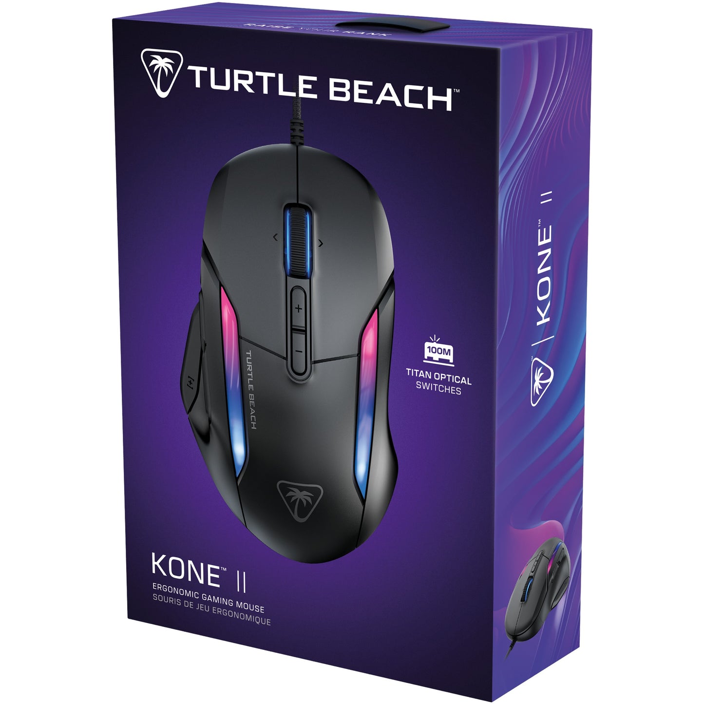 Turtle Beach Kone II Gaming-Maus. schwarz