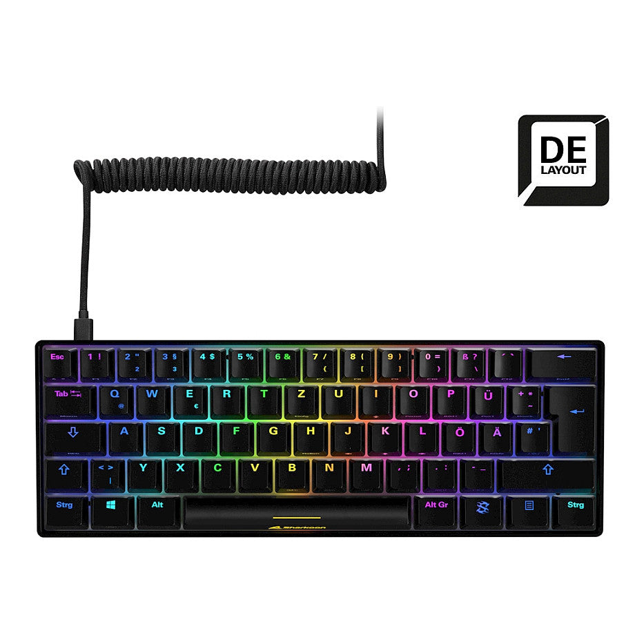 Sharkoon Gaming Tastatur Skiller SGK50S4 schwarz-braun DE