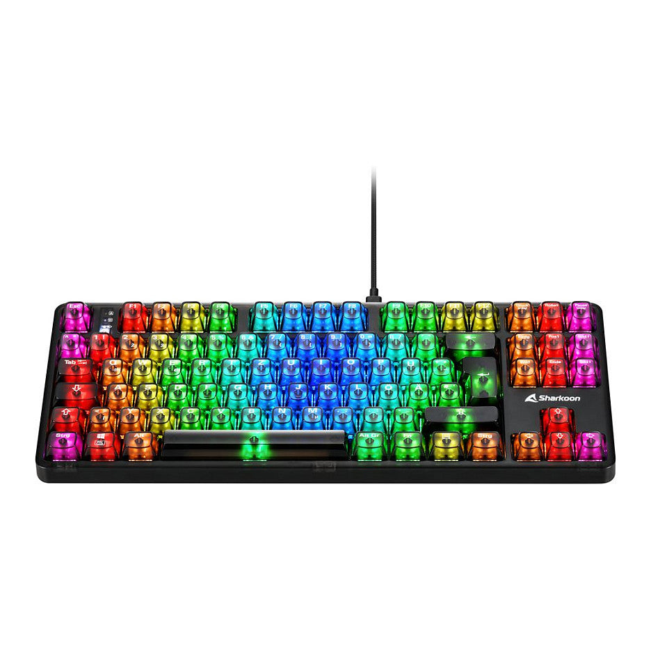 Sharkoon Gaming Tastatur Crystal Shark schwarz DE