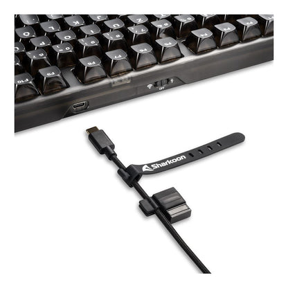Sharkoon Gaming Tastatur Crystal Shark schwarz DE