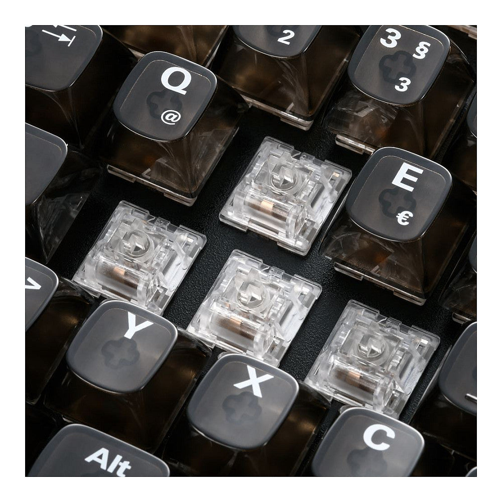 Sharkoon Gaming Tastatur Crystal Shark schwarz DE