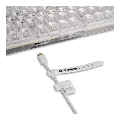 Sharkoon Gaming Tastatur Crystal Shark weiß DE