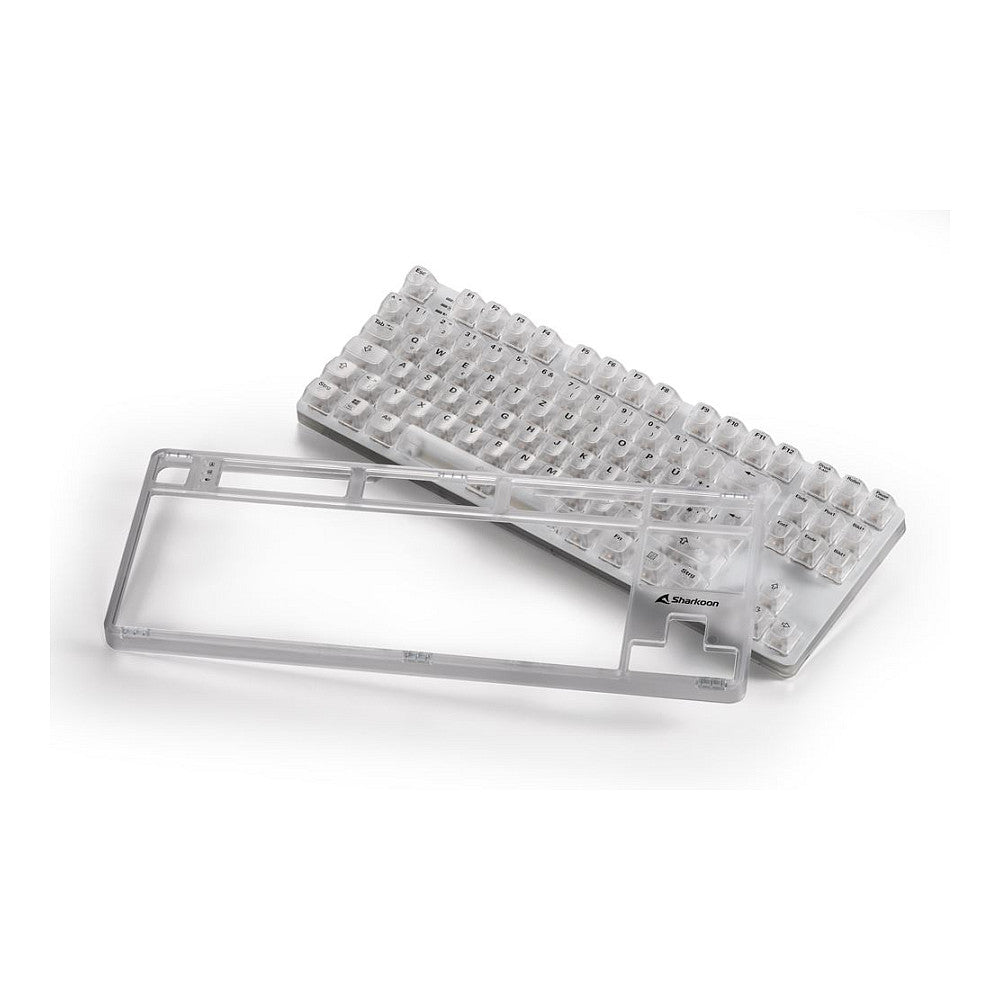 Sharkoon Gaming Tastatur Crystal Shark weiß DE