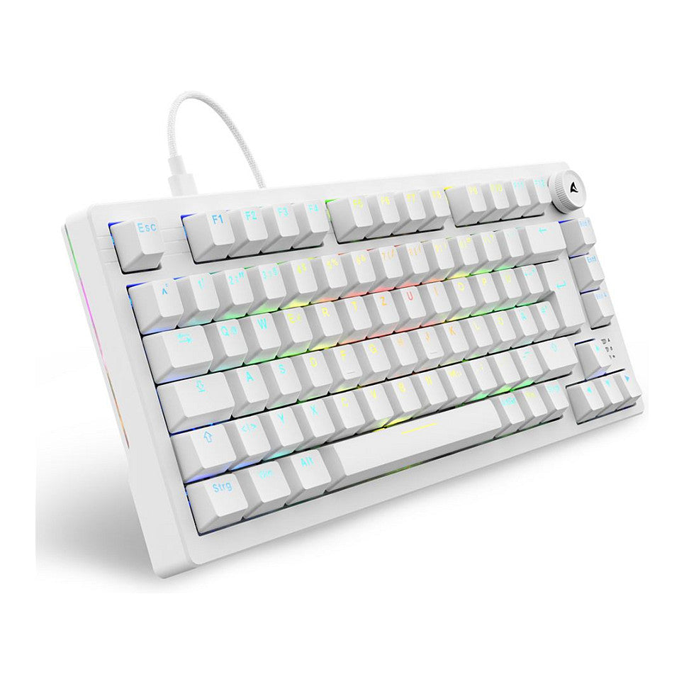 Sharkoon Gaming Tastatur Skiller SGK25 weiß DE
