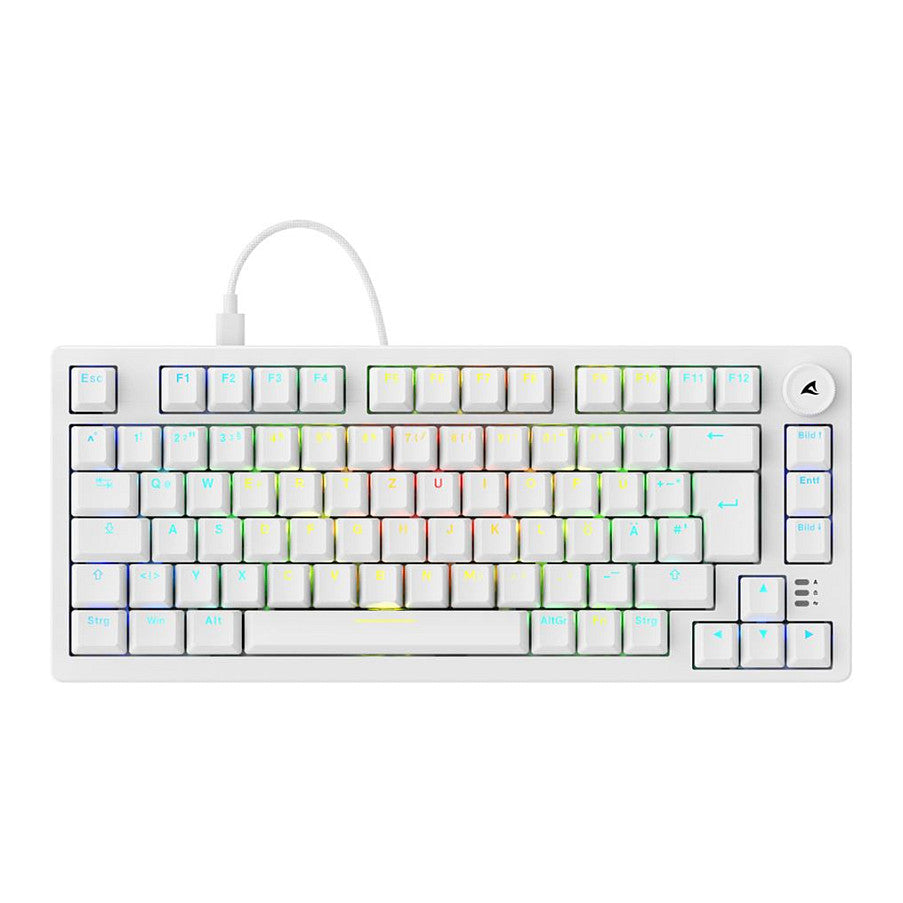 Sharkoon Gaming Tastatur Skiller SGK25 weiß DE