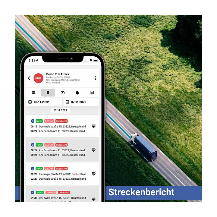 YUKAtrack AIO GPS OBD2 Car Tracker with SIM + Data Flat