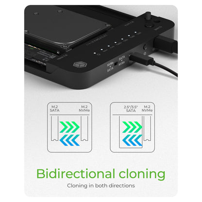 ICY BOX Dockingstation 6.4cm (2.5) & SATA & M.2 NVMe - USB 3.2