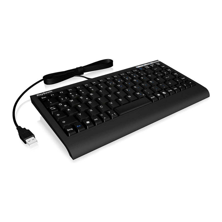 KeySonic ACK-595C+ (US) Mini SoftSkin PS/2-USB black