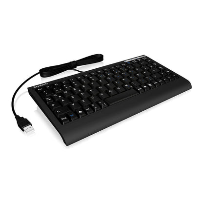 KeySonic ACK-595C+ (US) Mini SoftSkin PS/2-USB black