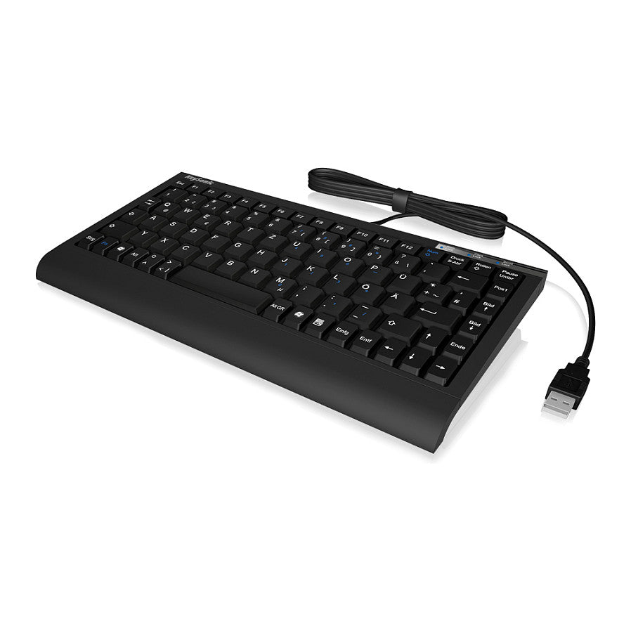KeySonic ACK-595C+ (US) Mini SoftSkin PS/2-USB black