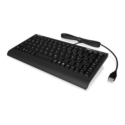 KeySonic ACK-595C+ (US) Mini SoftSkin PS/2-USB black