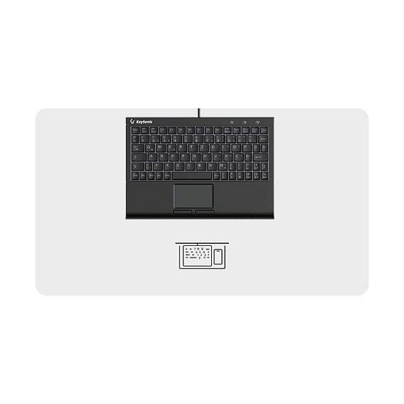 KeySonic KSK-3211ELU (DE) Super-Mini Touchpad schwarz