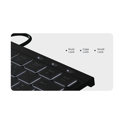 KeySonic KSK-5011ELC (DE) Mini mit Nummernblock schwarz