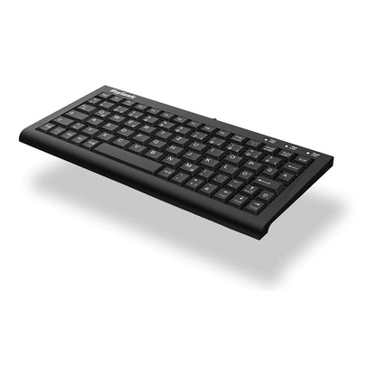 KeySonic TAS ACK-3401U Corded (UK) Kompakt SoftSkin schwarz