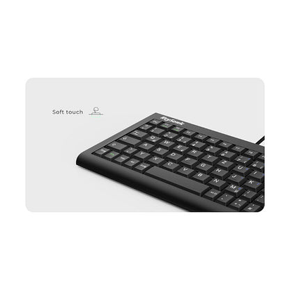 KeySonic TAS ACK-3401U Corded (UK) Kompakt SoftSkin schwarz