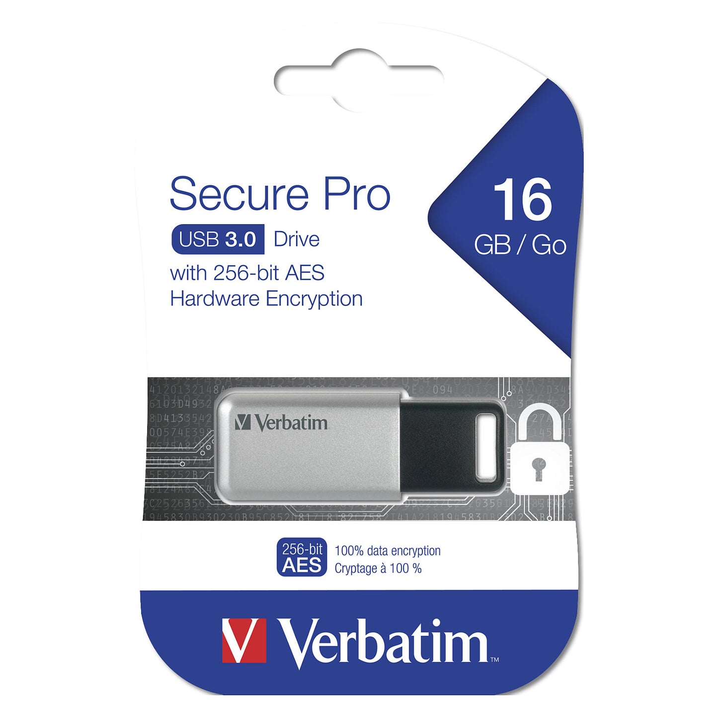 STICK 16GB Verbatim 3.2 Drive Secure Data Pro (PC&MAC)