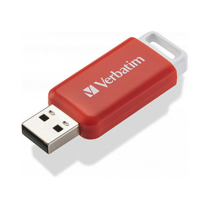 STICK 16GB Verbatim V DataBar USB 2.0 Drive Red retail