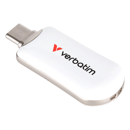 STICK 256GB Verbatim Plectra White USB-C Flash Drive 30230