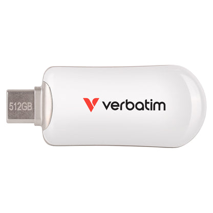 STICK 512GB Verbatim Plectra White USB-C Flash Drive 30231