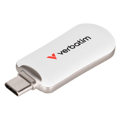 STICK 512GB Verbatim Plectra White USB-C Flash Drive 30231