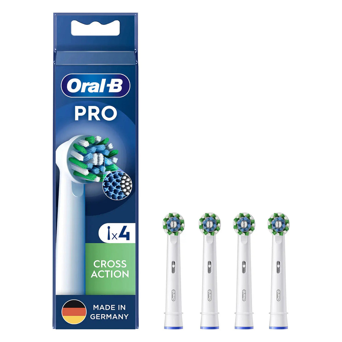 Oral-B Aufsteckbürsten CrossAction Pro 4er Weiß