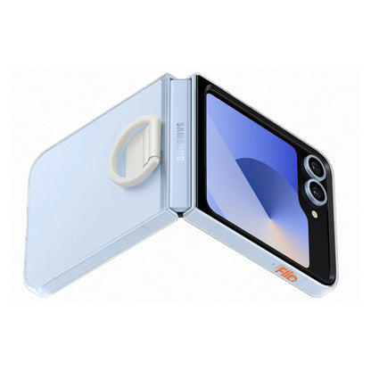 Samsung Clear Case with Ring fr Galaxy Z Flip6. Transparent