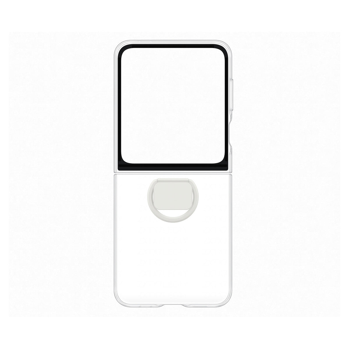 Samsung Clear Case with Ring fr Galaxy Z Flip6. Transparent