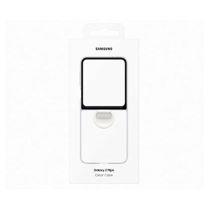 Samsung Clear Case with Ring fr Galaxy Z Flip6. Transparent