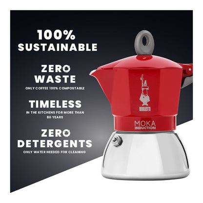 Bialetti MOKA 2TZ Induction red