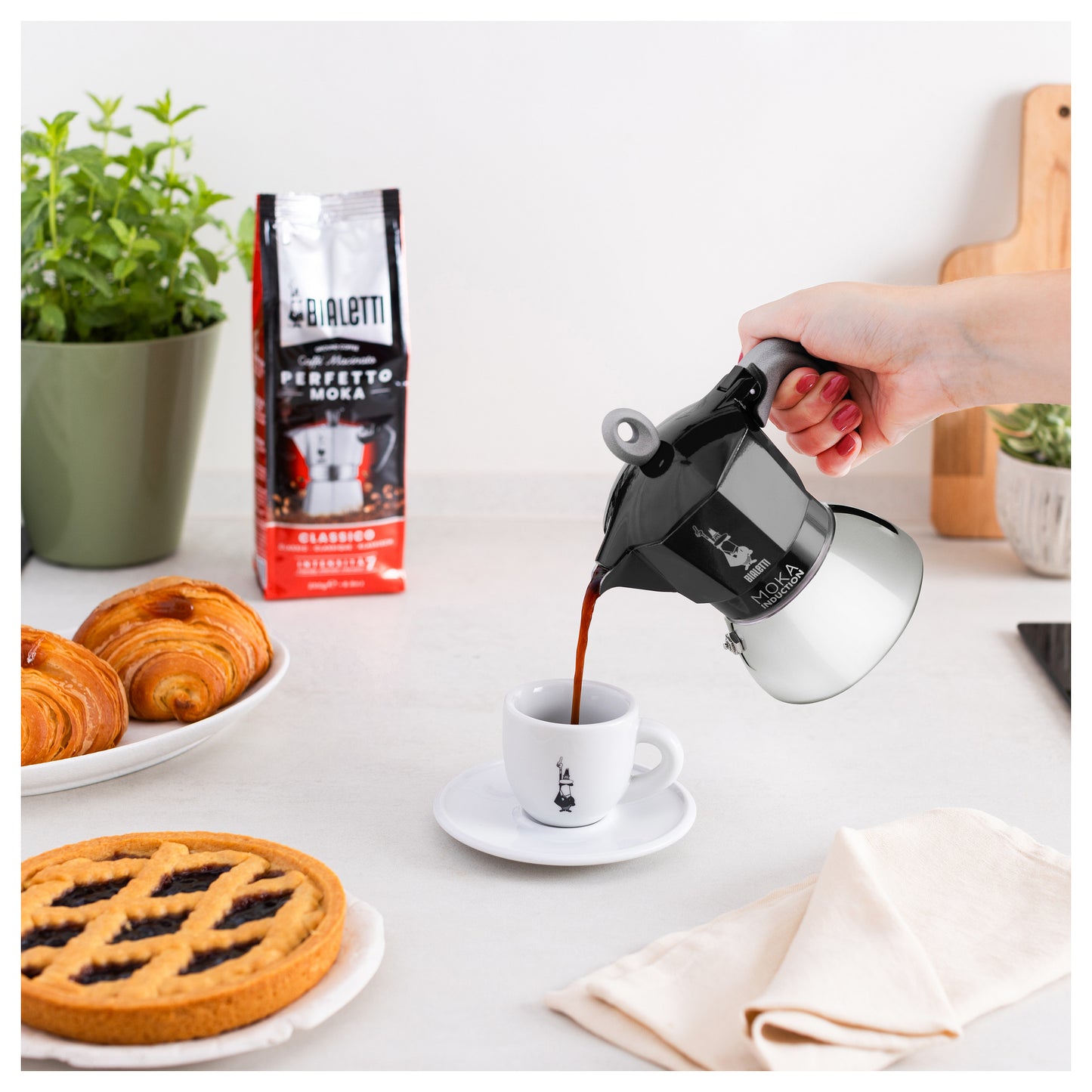 Bialetti MOKA 2TZ Induction nera