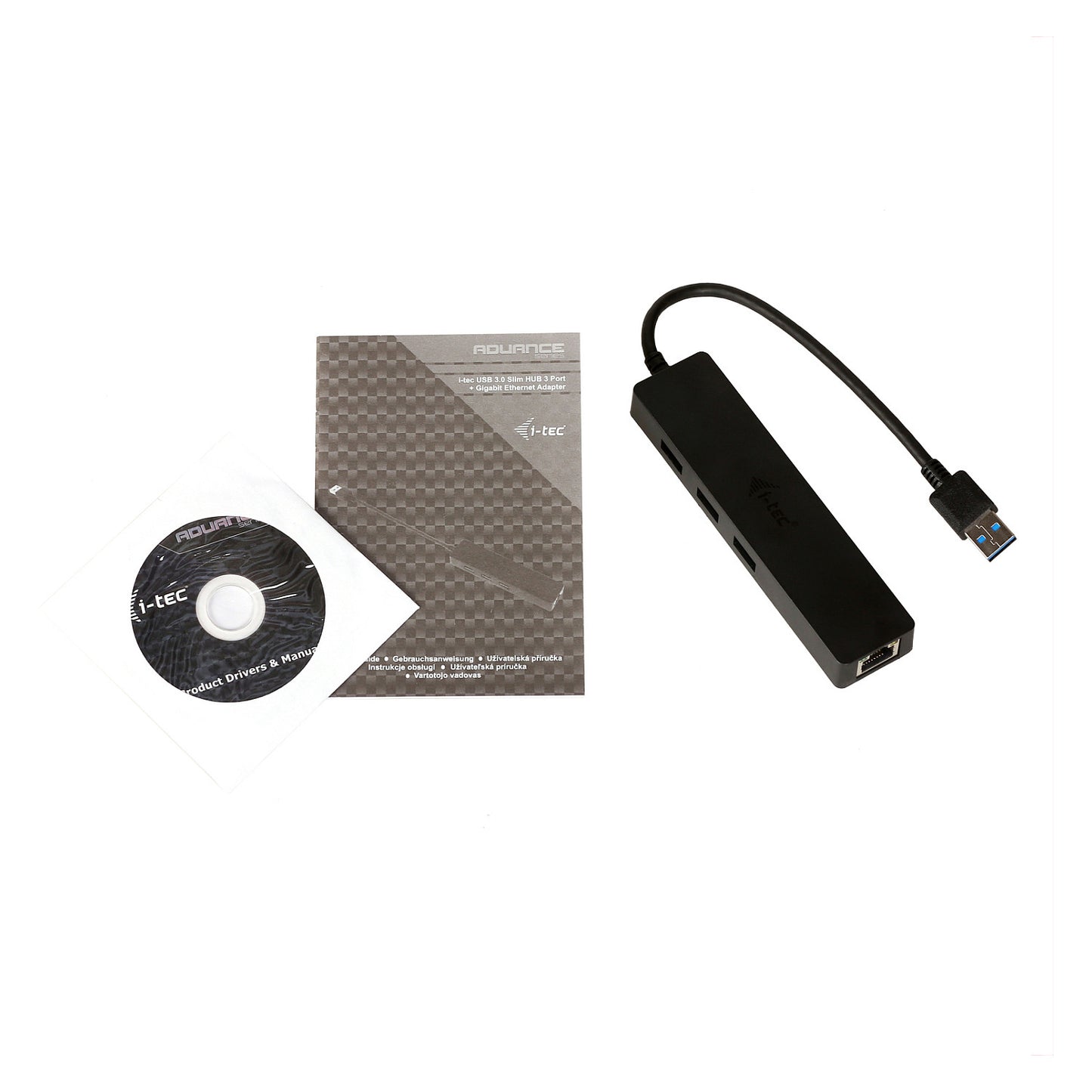 D I-TEC USB 3.0 SLIM HUB + GLAN