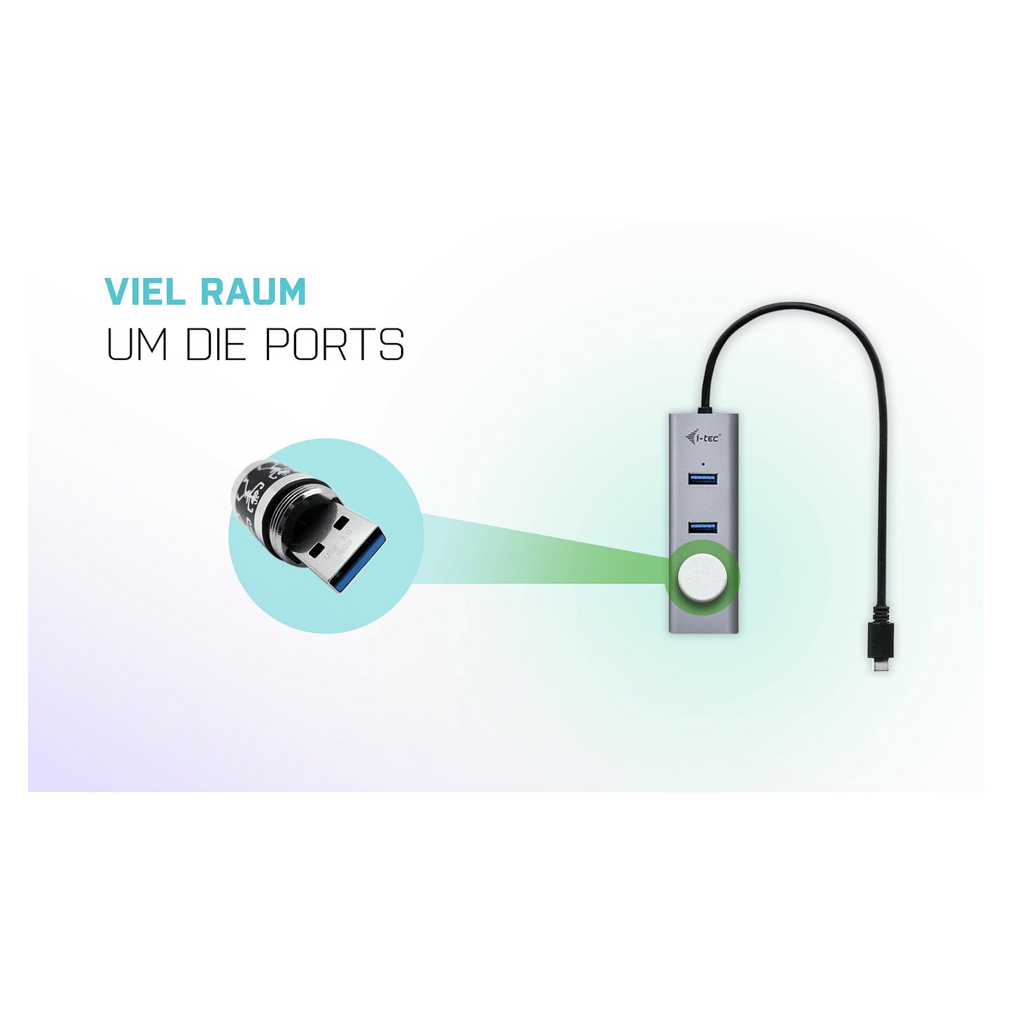 D I-TEC USB-C METAL 4-PORT HUB