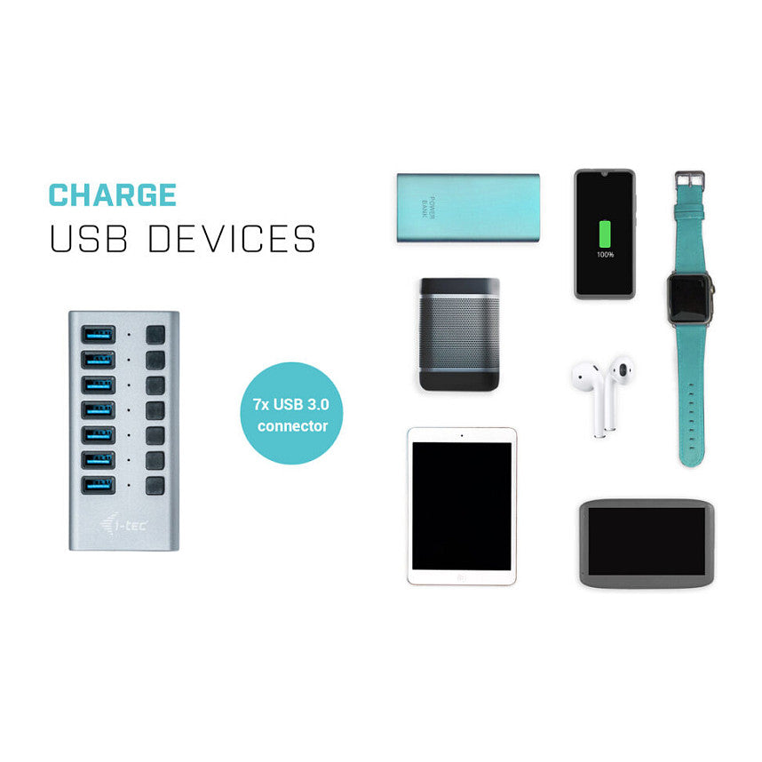 D I-TEC USB 3.0 HUB 7 PORT 36 W